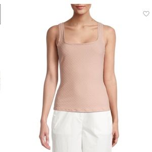 Rebecca Taylor Cotton Jacquard Tank Top in Rose